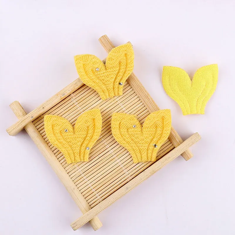 60 Stück DIY bestickte Fischschwanz-Stoffaccessoires, Größe 35x30mm, für Puppenkleidung, Haarnadel-Dekoration, Schwanzmaterialien – Detail 8