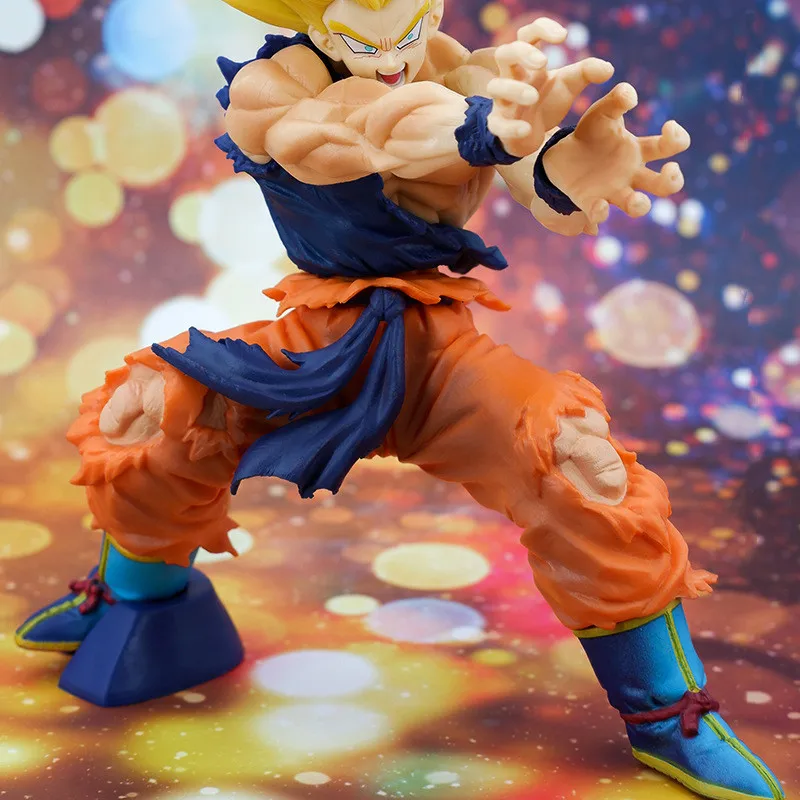 Dragon Ball Battle Damage Shockwave Goku Improved Version Boxed Figure Anime Collection of Ornaments Children's Holiday Gifts