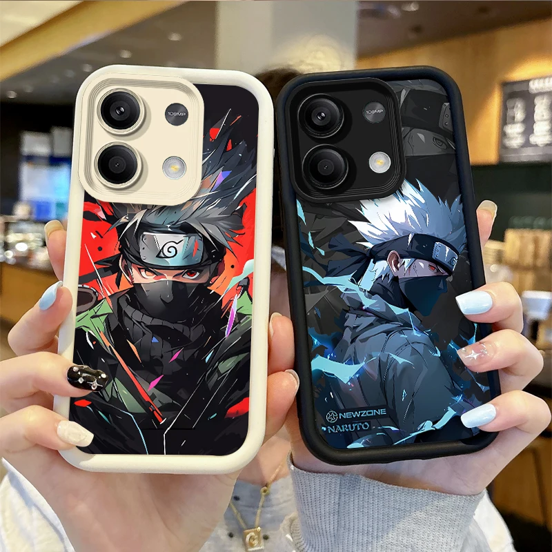 Kakashi N-Naruto Phone Case For Redmi Note 13 12 Pro Plus 5G Note 13 12 11 10 9 Pro 12C 10C 9C A2 A1 Soft Sslicone Phone Covers