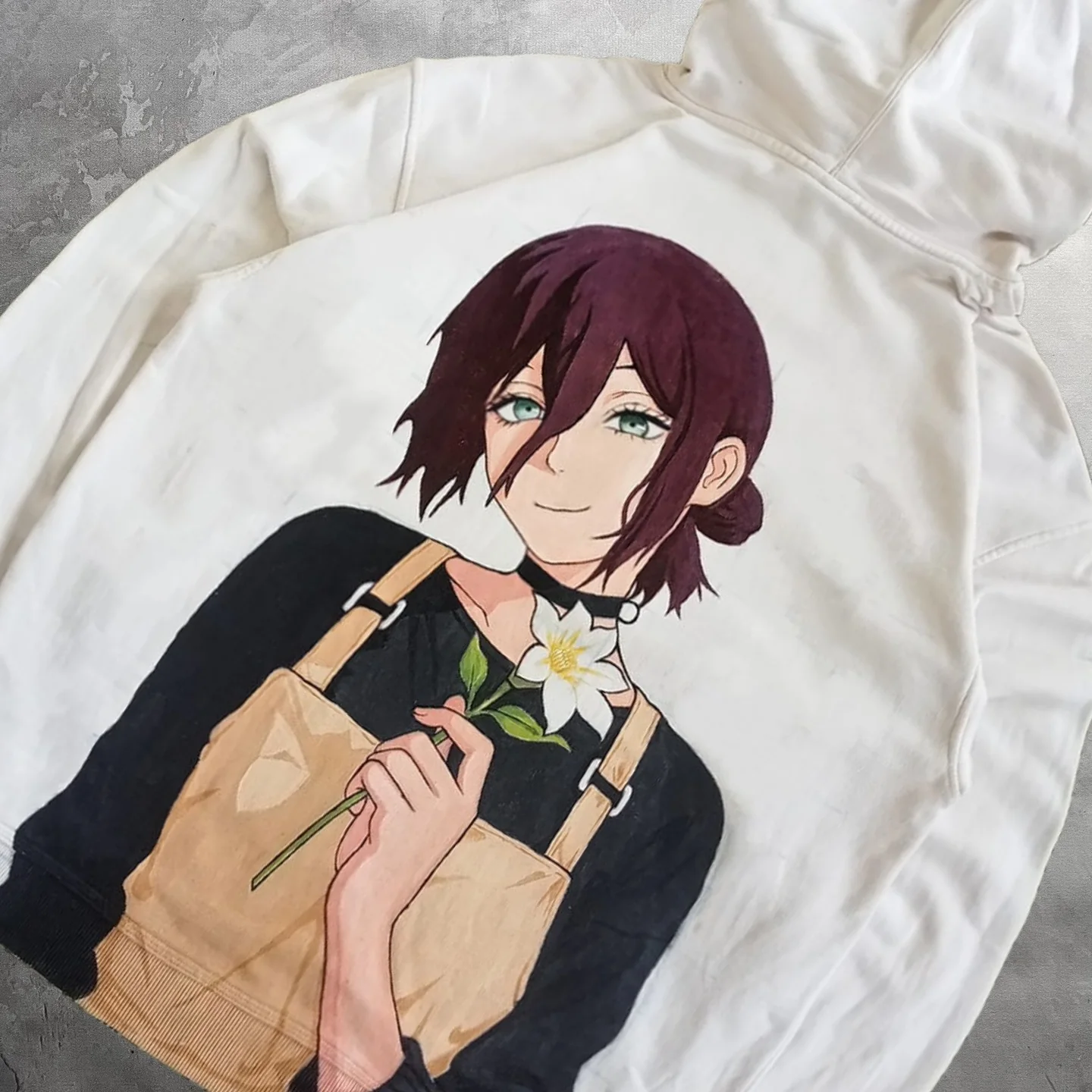 

Толстовки Reze, белые мужские толстовки с бензопилой Y2k, женские пуловеры, уличная одежда, топы, толстовка большого размера в стиле Харадзюку, одежда для пар