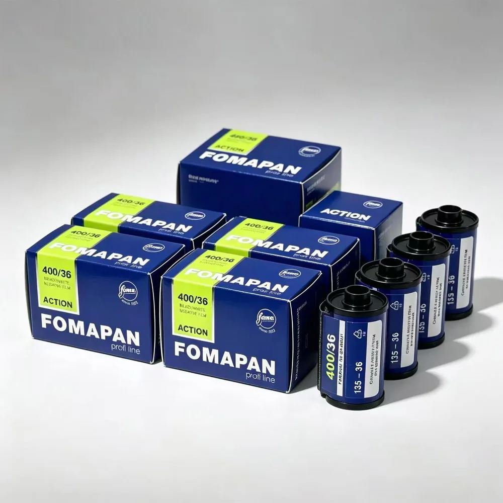 Fomapan Film Action 400 135 (35mm) in Stock Black and White 36 Exposures Vintage Analog Camera Film for 135 Format Film Cameras