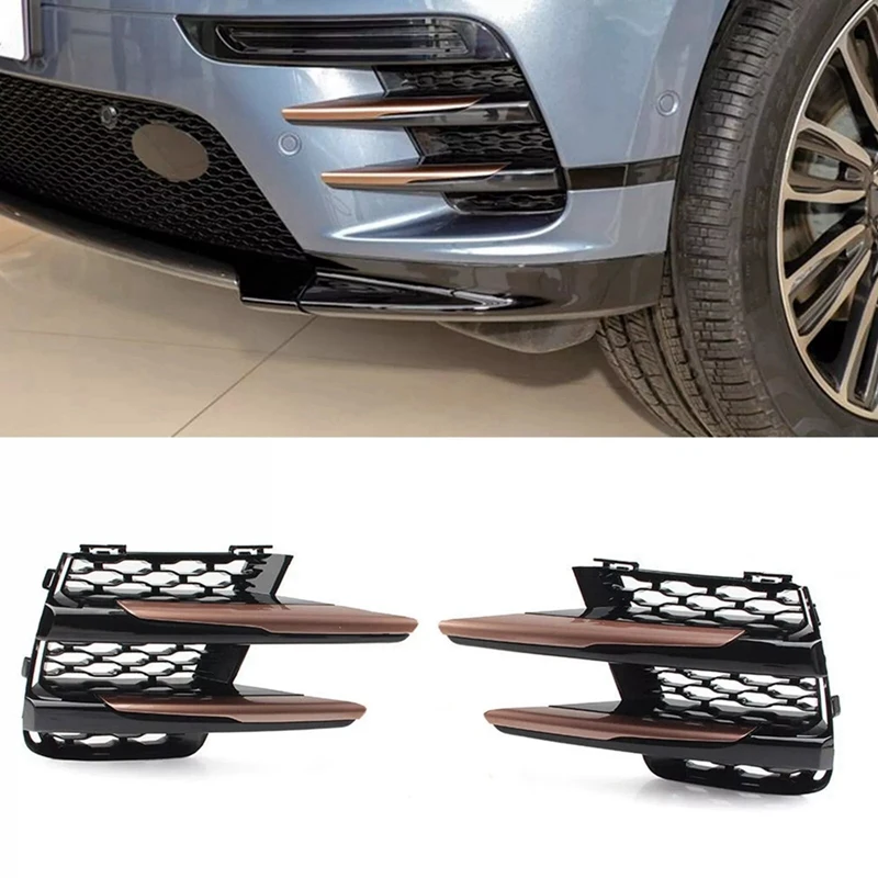 

For Land Rover Range Rover Velar 2017-2023 Front Fog Lamp Bumper Cover Fog Light Grill