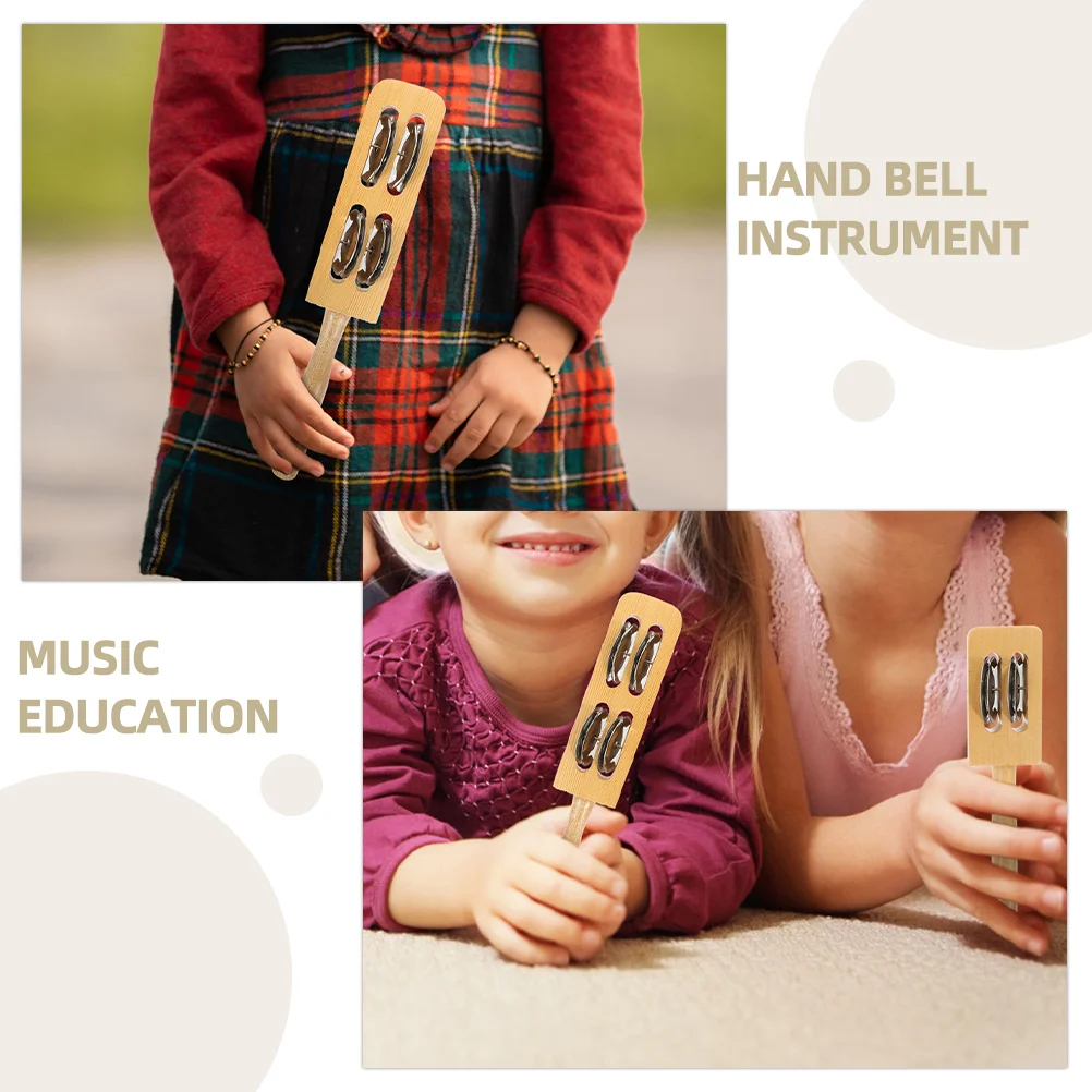 2 Pcs Music Teaching Aids Baby Musical Toys Percussion Instrument for Kids Rhythm Sticks Jingle