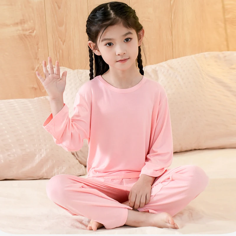 

Spring Summer Baby Clothes Pajamas Sets Boy Girls Pyjamas Kids Homewear Modal Nightwear Children's Indoor Clothing Pijamas Suit