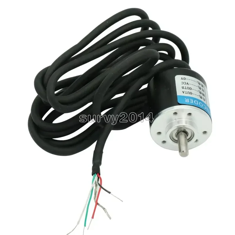 360/600P/R Encoder DC5V-24V Encoder 360p 600p Incremental Rotary AB 2 Phases 6mm Shaft Suit Displacement Measurement Module
