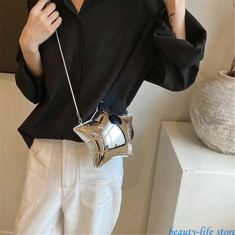 

Transparent PVC Star Box Purse Fashionable And Practical Shoulder Bag for Women 517D