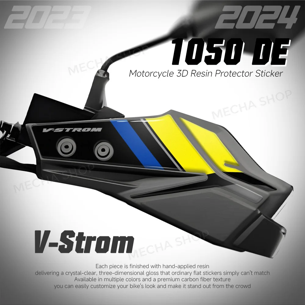 For V-Strom 1050DE 2024 2025 Motorcycle HandGuard Shield Stickers Motocross Hand Guard Protection 3d Decals