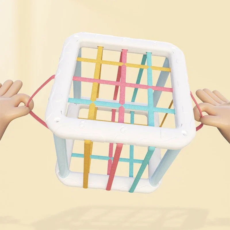 Baby Montessori Speelgoed Kleurrijke Kubus Sorteerspel Vorm Blokken Educatief Speelgoed Spel Voor Baby Meisje Leren Hobby 'S Cadeau Voor Kind