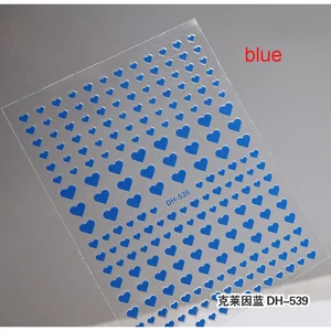 3D مسمار الفن ملصقات, أحمر, أسود, أبيض, الحب, قلب, نجوم, غيوم, الفرنسية, نصائح كاملة, الشارات, المنزلق لمانيكير أعلى 6 مبيعات أظافر فرنسية أحمر - No6