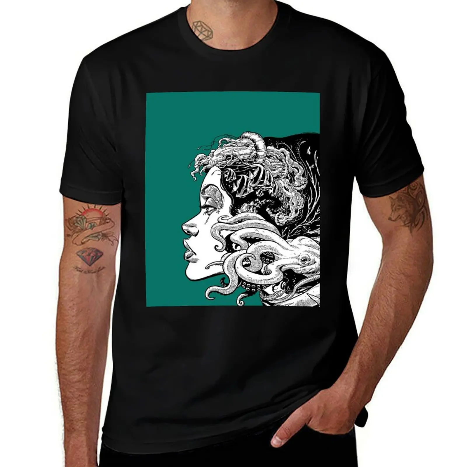 Poseidon's Mistress Alternate T-Shirt Creative Graphic Tee Shirt T-Shirt