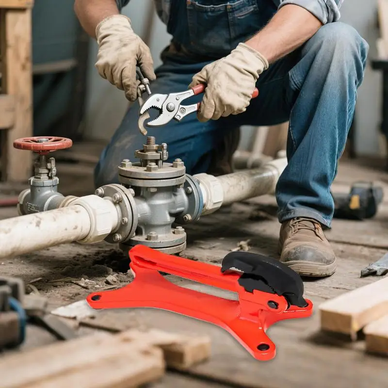 アルミチューブバイス マヌエルパイプクランプ パイプラインバルブ固定ペンチ セルフロックパイプクランプバイス バルブメンテナンス用