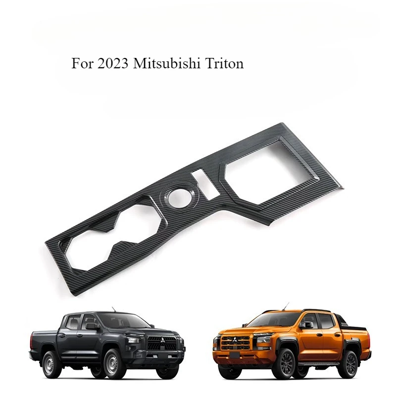 

Для центральной консоли Mitsubishi Triton 2023, крышка панели переключения передач — накладка на руль из углеродного волокна и ABS