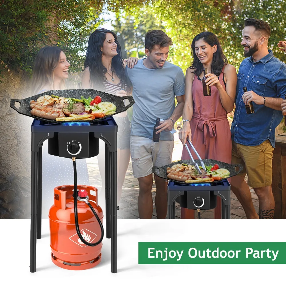 موقد غاز البروبان الفردي للطهي في الهواء الطلق، شواية للتخييم والشواء #6