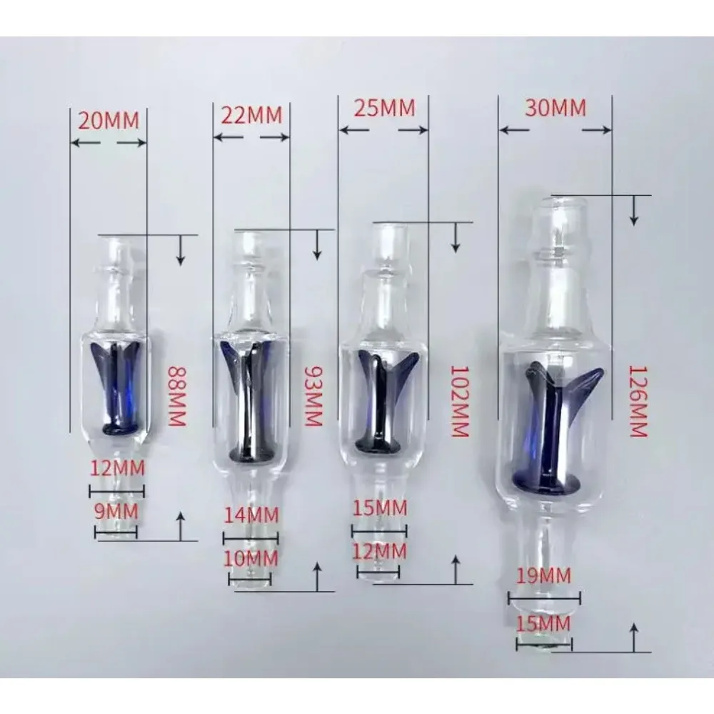 5PCS Liquid Filling Machine Glass Check Valve Y Type Anti-backflow Leak-proof Throttle Valve Filling Equipment Accessory