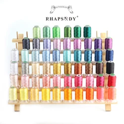 40WT 120D/2 500 Meters 60 Different Bro*ther Colors Premium Quality Polyester Machine Embroidery Sew Thread Mini Cone Home Hobby