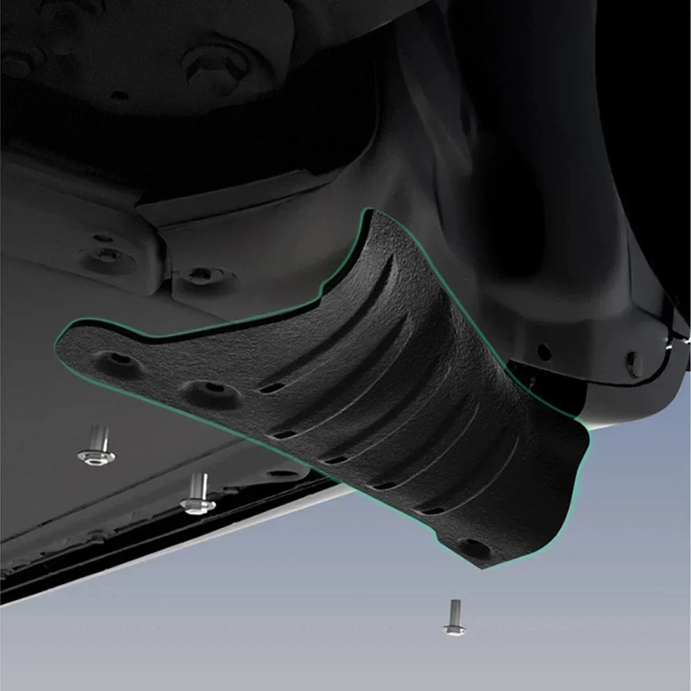 แผ่นป้องกันท่อหล่อเย็นอะลูมิเนียมอัลลอยสำหรับรถยนต์เทสล่า รุ่น Y ปี 2021-2024 สำหรับติดตั้งใต้แบตเตอรี่ใต้ท้องรถโดยไม่ต้องเจาะ