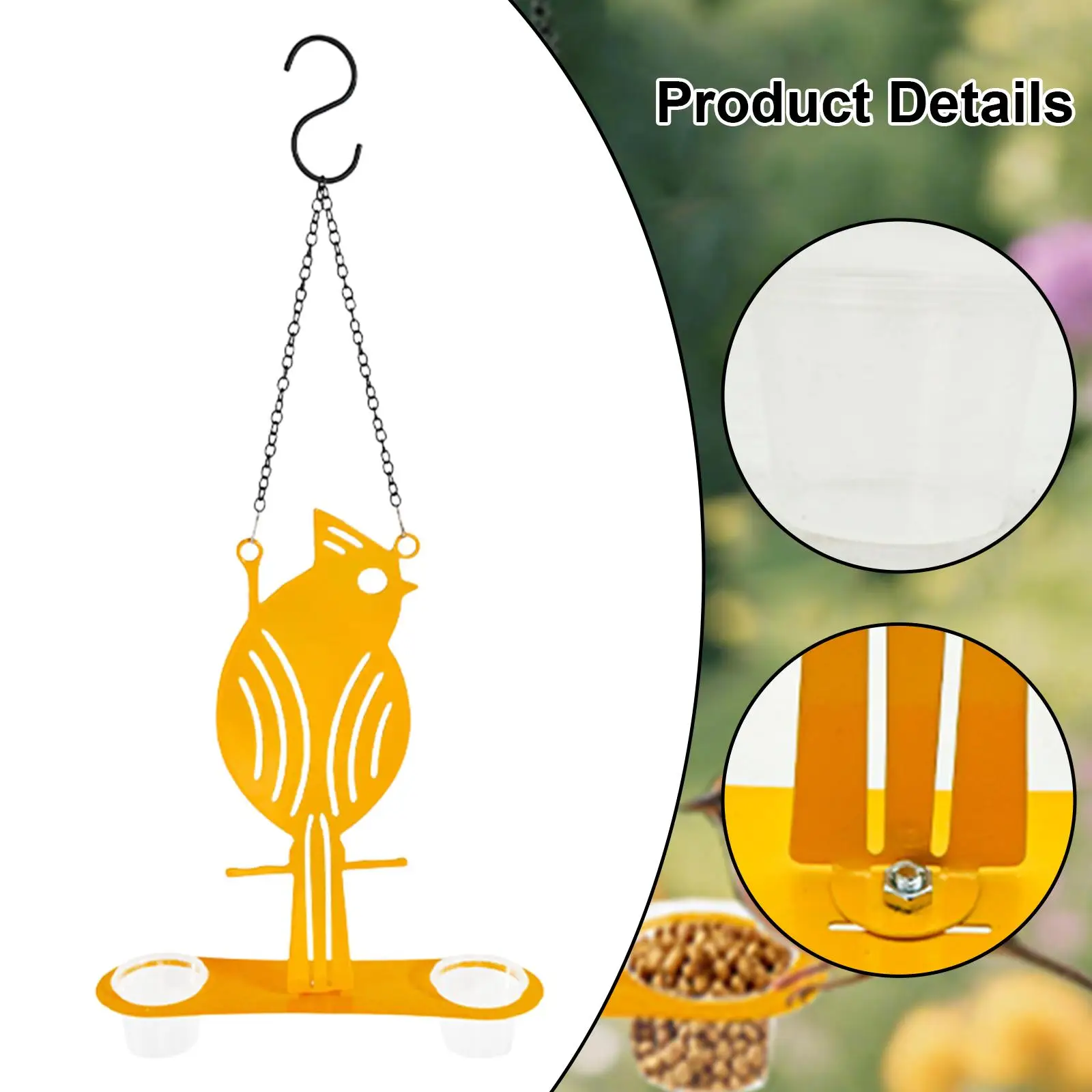 معلقة أوريول الطيور المغذية الديكور شرب الحاويات تغذية الطيور زخرفة للهلام والبرتقال حديقة ديكور سطح السفينة خارج #5