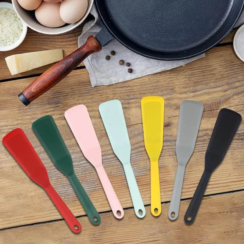 Silicone Frying Spatula Non-stick Frying Fish Spatula Dense Pancake Spatula Small Spatula Kitchen Accessories Cooking