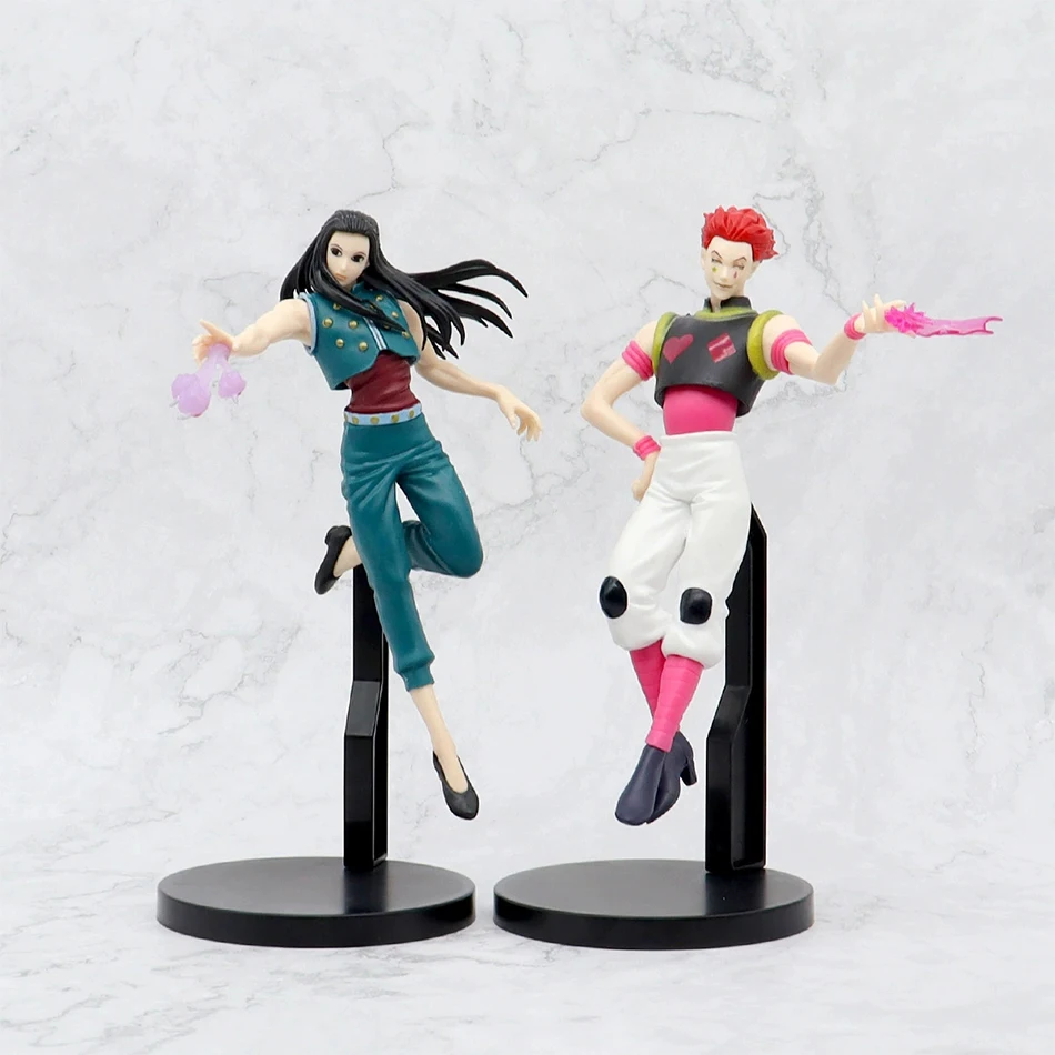 15-23cm Hunter x Hunter Chrollo Lucilfer Anime Figure Hisoka Action Figure Killua Zoldyck Kurapika Figurine Collectible Model
