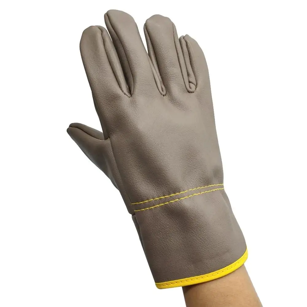 

New Cowhide Welding Gloves Short Thick Labor Gloves Security Protection Wear Resistant Mechanic Glove
