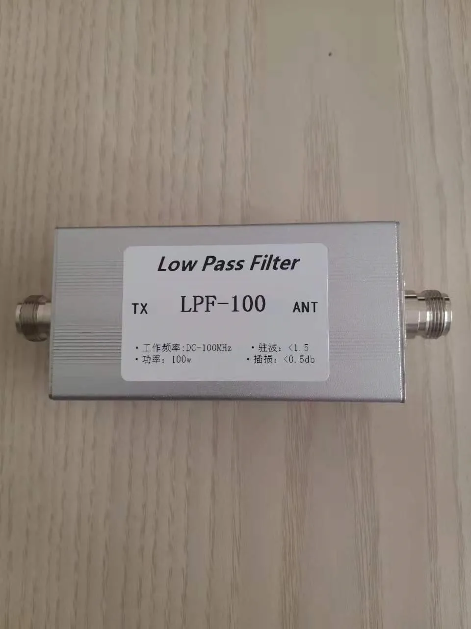

LPF-100 фильтр для нижних частот LPF-100 DC-100MHz нижних частот N женский фильтр LPF 100W