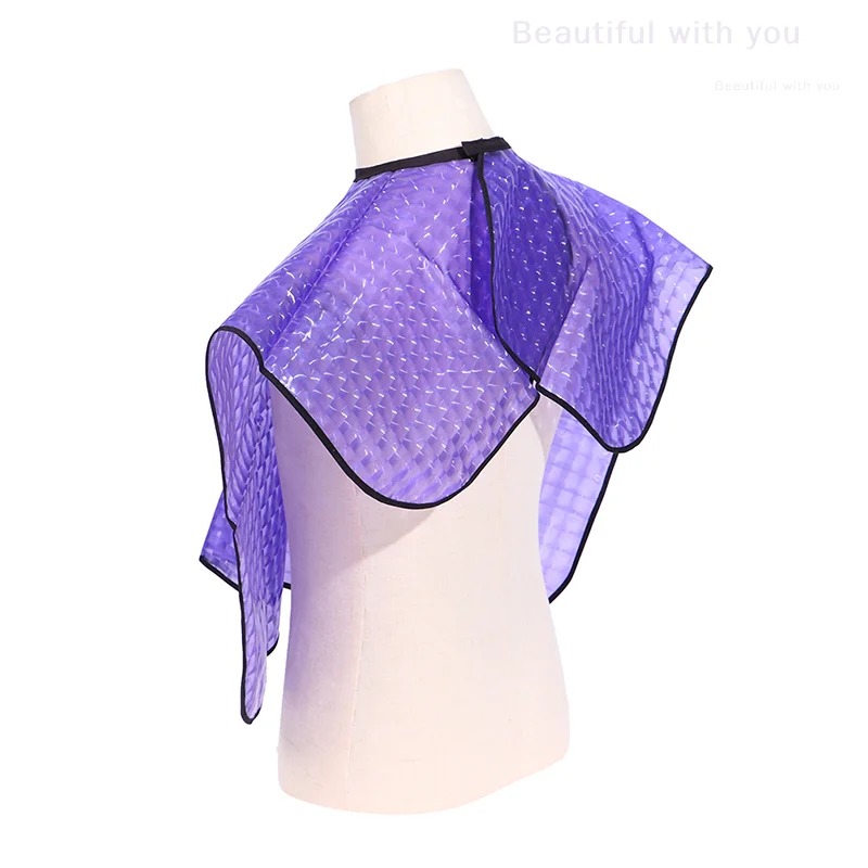 

Короткий стиль, парикмахерская накидка, шаль для краски для волос, многоразовый водонепроницаемый салонный плащ