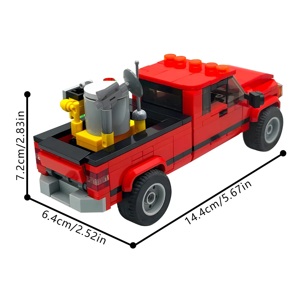 Gobricks MOC Twisters scène de film blocs de construction de voiture rouge modèle Bob tissage Ram route brochet briques de course assemblé jouet enfants cadeau