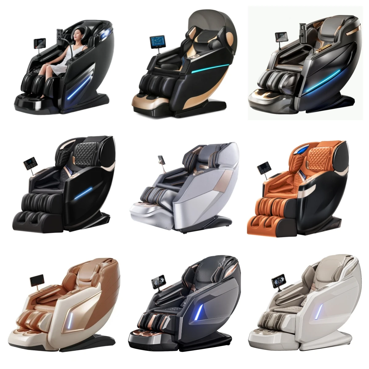 DaWangjia luxury professional shiatsu office body electric 4d zero gravity foot massage chair full body 2025 manufacturer price