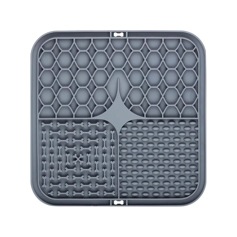 Pet Lick Silicone Mat Pet Slow Food Plate Dog Bathing Distraction Silicone Dog Sucker Food Training Dog Feeder Supplies for Dogs