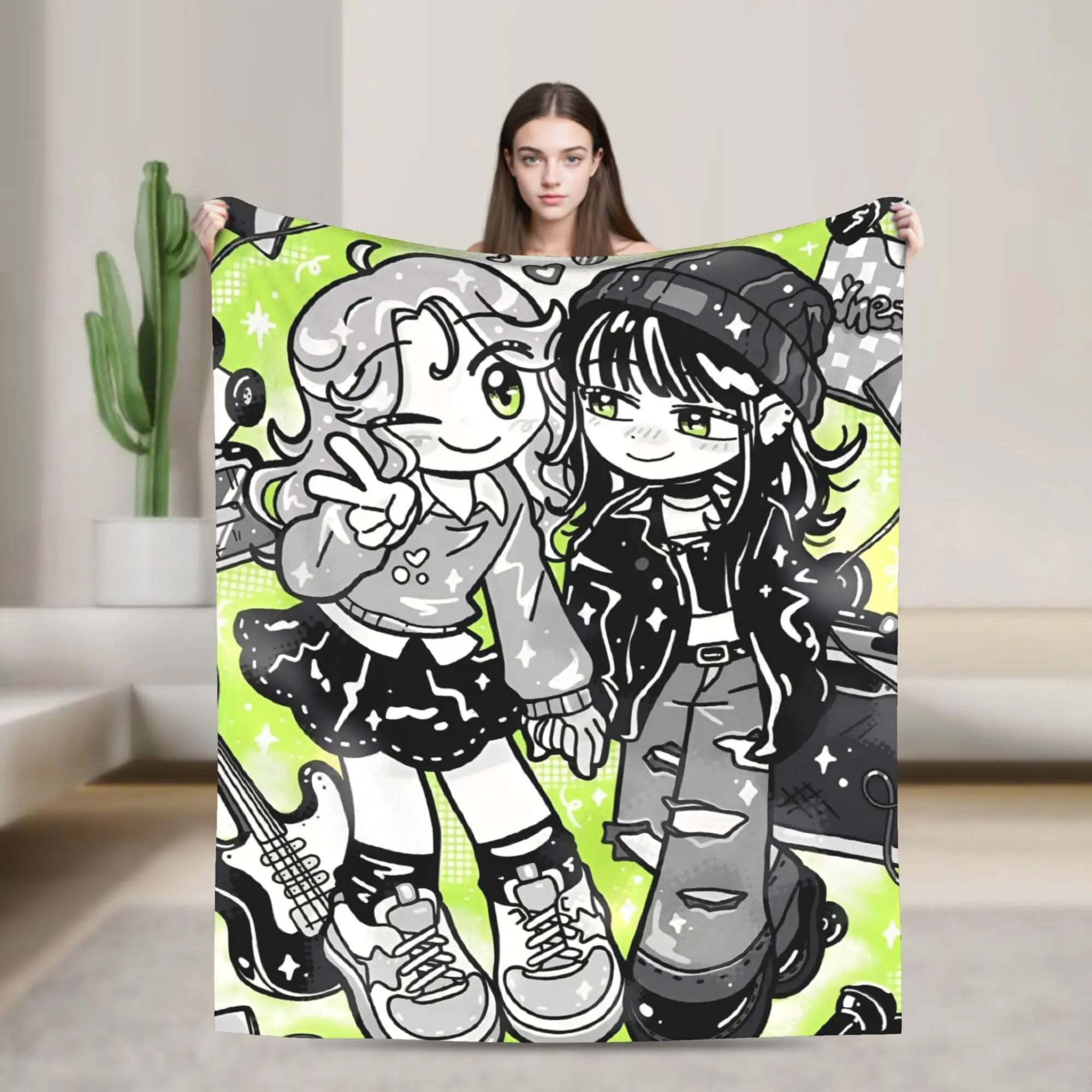 The Guy She Was Interested In Wasnt a Guy Merch Blanket Super Soft Cozy Throw Blankets for Bed 50x60 Inches Multi-size Bedspread