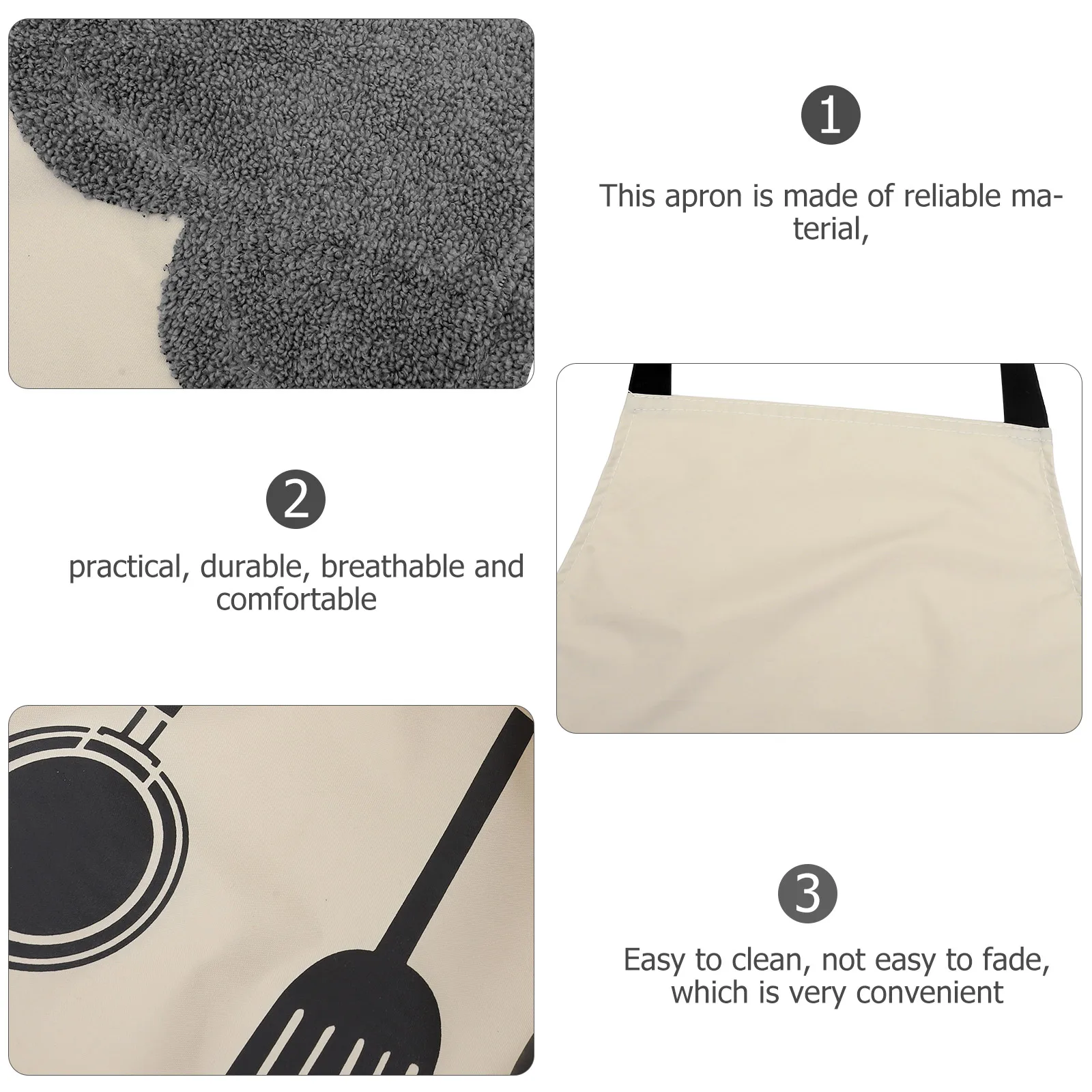 

Adjustable Apron For Kitchen Cooking Baking Oil-Splashing Protection Multi-Functional Household Grease Proofing Apron For