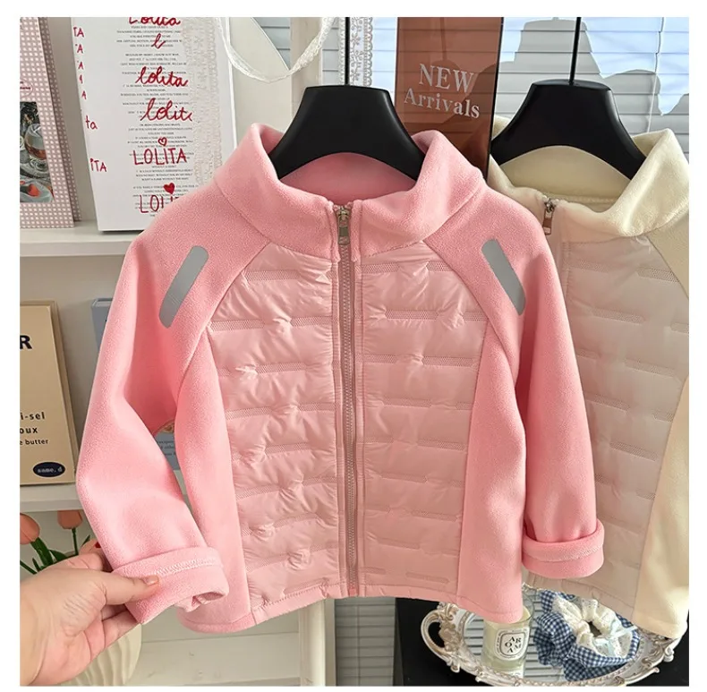 Jungen Mädchen Dicke Jacken Winter Kinder Gefütterte Fleece Warme Mäntel Kinder Kapuzen-Baumwoll-Oberbekleidung Kinderkleidung Kaschmirmantel – Detail 25