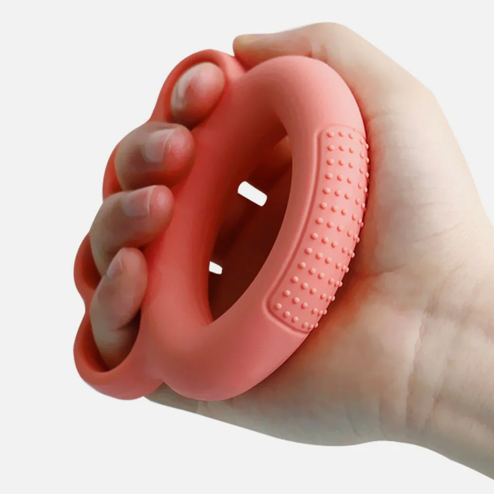 

3Pcs Grip Ring Finger Strength Trainer Tpr Material Hand Exerciser Massage Nonslip Design Rings Hand Stress Ring