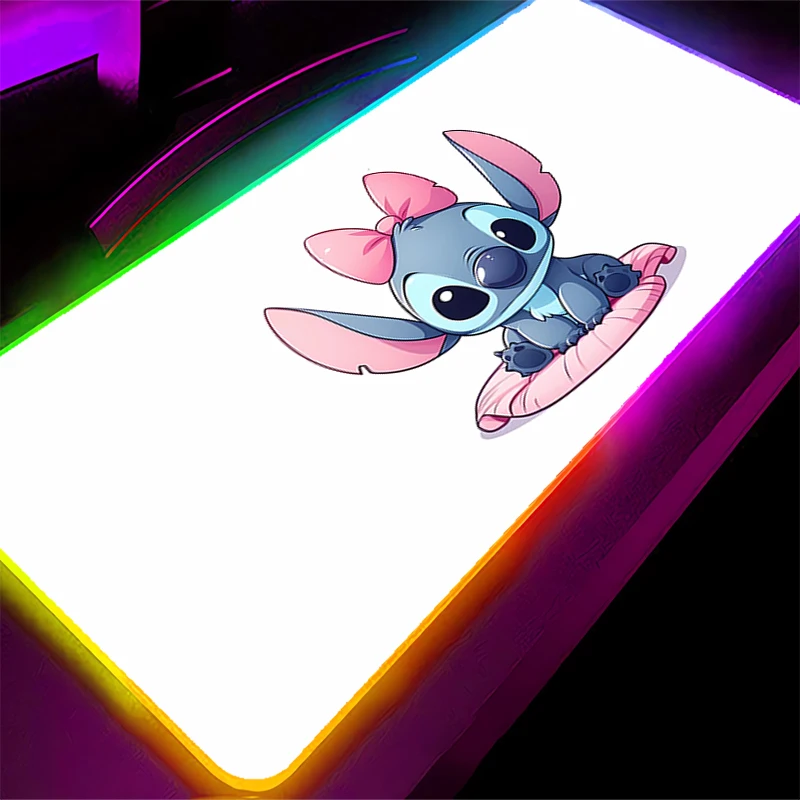 لوحة ماوس LED سنوبي الخلفية ألعاب الألعاب الرياضية الإلكترونية Playeocking اكسسوارات سرعة لوحة المفاتيح المطاط قفل حافة RGB حصيرة مكتبية كمبيوتر محمول #5