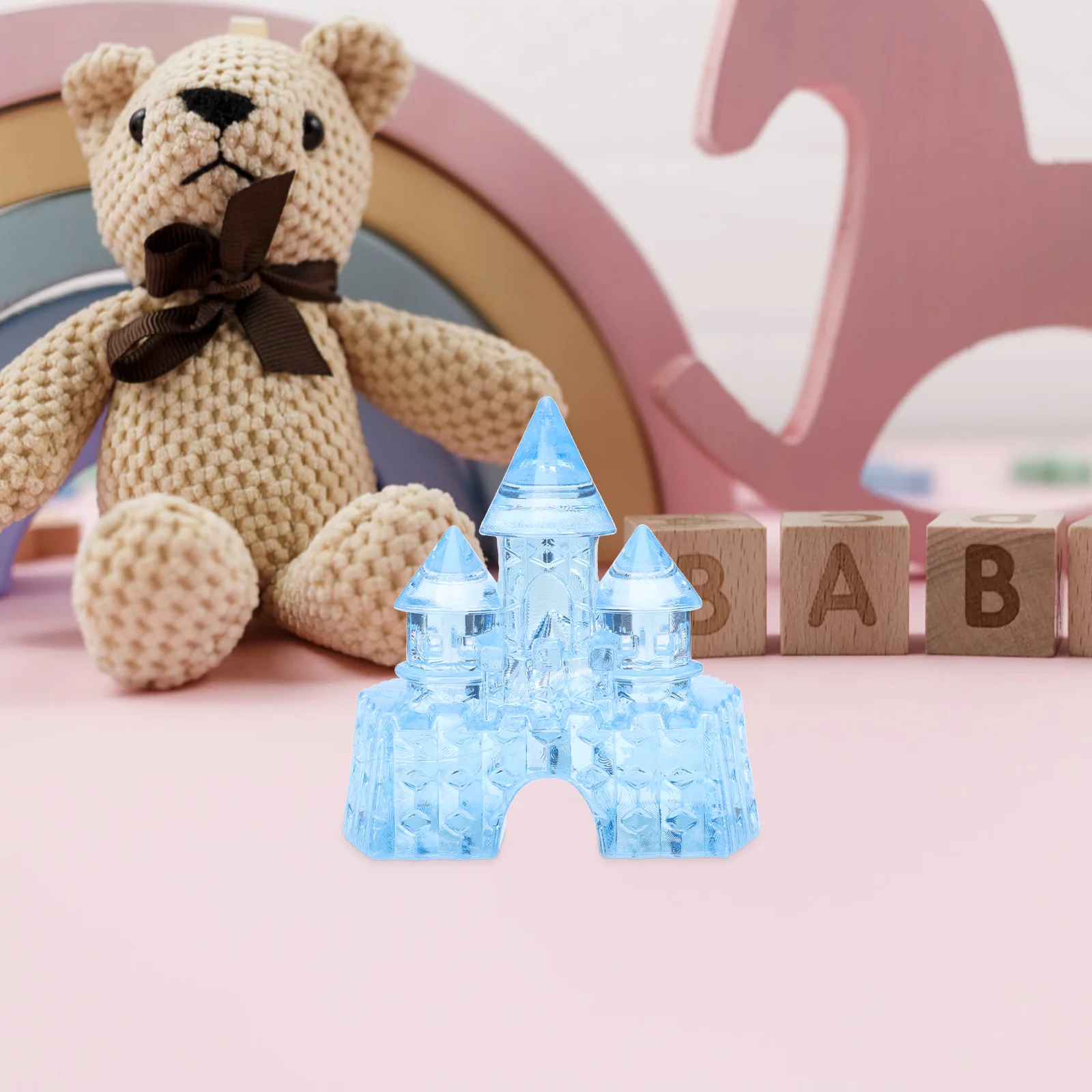 Girls Gifts Crystal Castle Diamond Decor Birthday Children's Room Decorative Kids Educational Toys