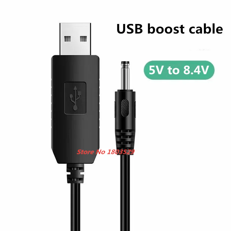 Línea de refuerzo USB DC 5V a DC 8,4 V módulo elevador USB Cable adaptador convertidor línea USB para C18 V18 FX88 H18 T008 Bait Boat batería