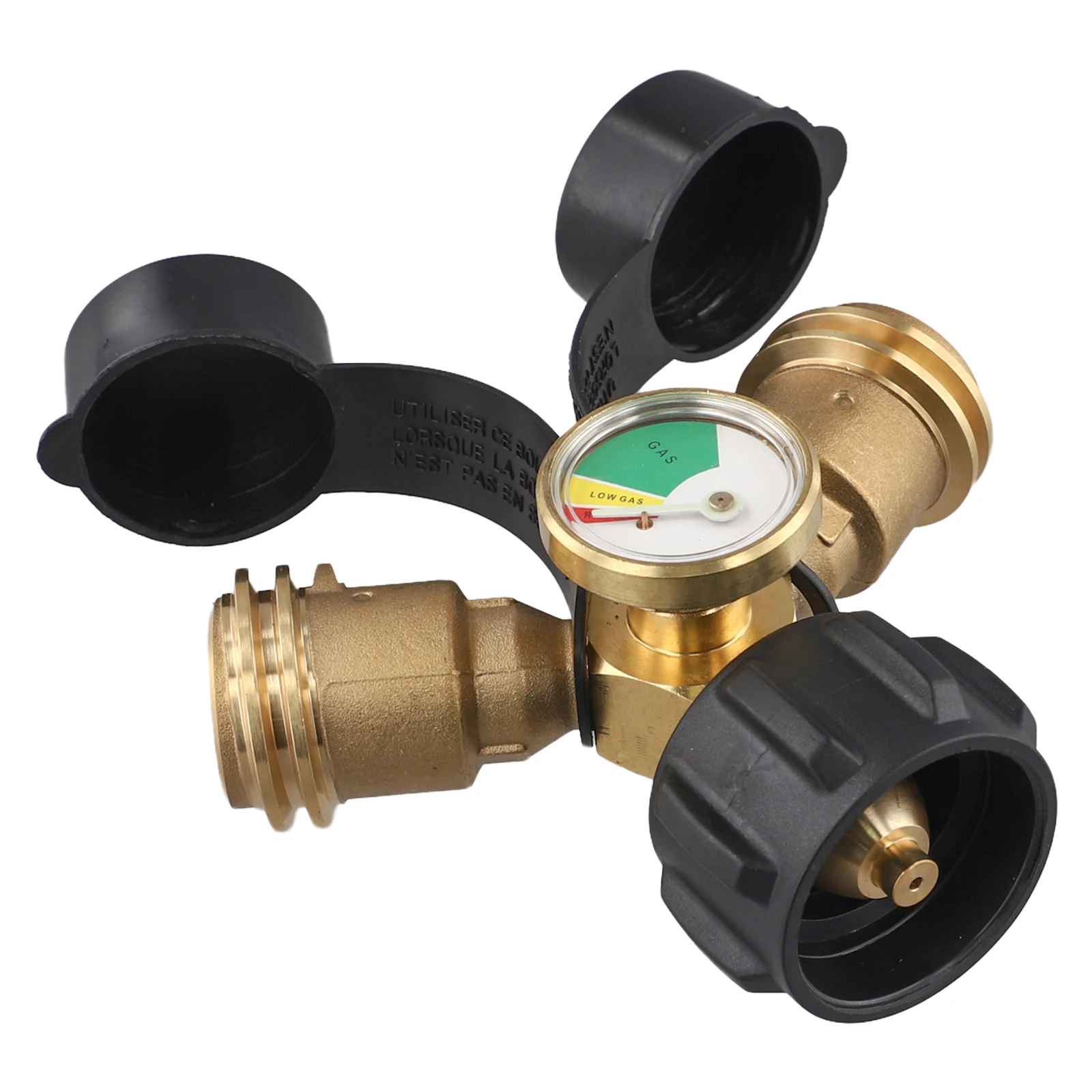 

Enduring 3-way Propane Valve BBQ Propane Splitter Brass Construction Easy To Use High Quality Leak-proof Design