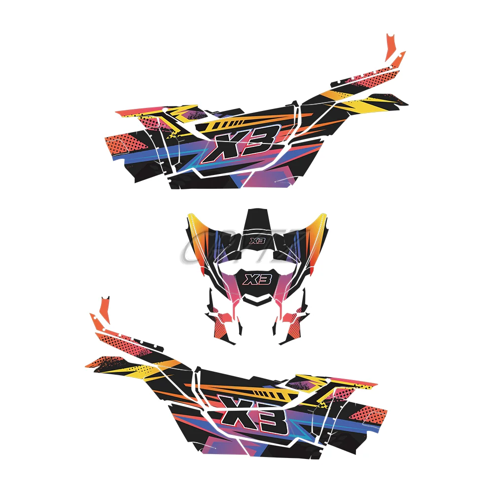 Fit for CAN-AM CAN AM MAVERICK X3 2014-2025 Graphics Decals Stickers Kit Graphique Kit