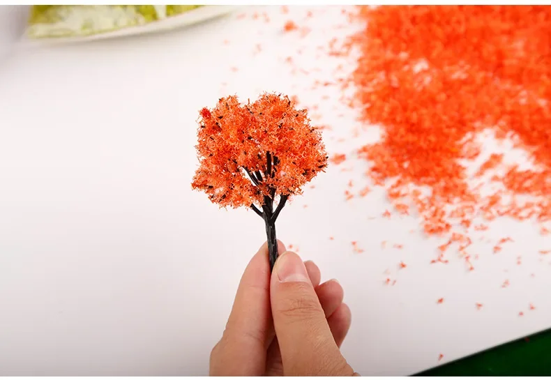 Simulation model of tree powder leaves materials a variety of colors 30g