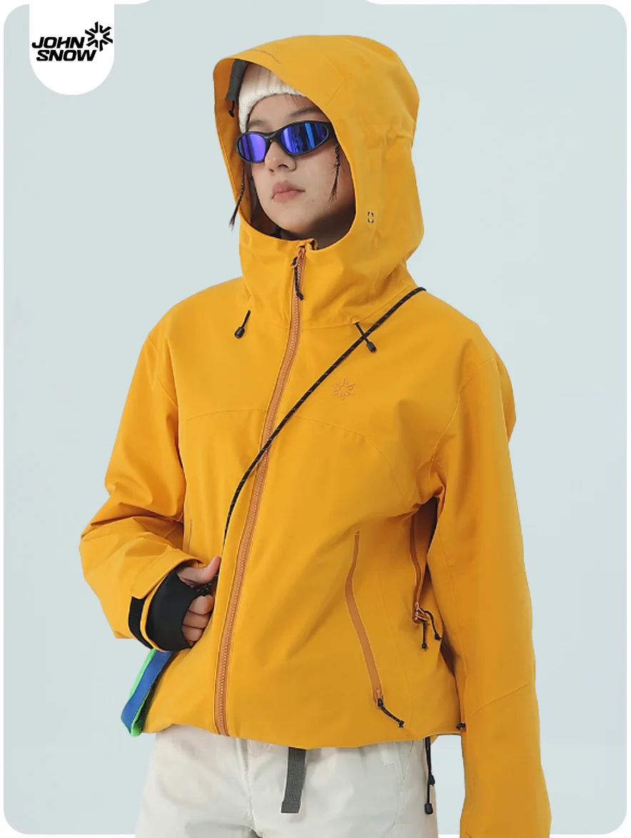 

John Snow 2025 Women's Waterproof Ski Jacket Windproof Slim-Fit Breathable Lightweight Snow Coat for Outdoor Sports