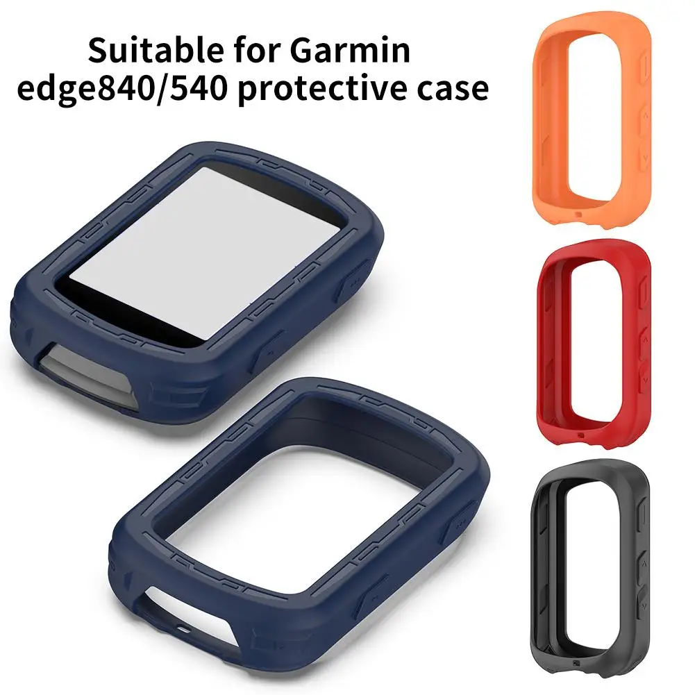 Soft Silicone Bicicleta Computer Protective Case, Anti-Colisão Shell, Acessórios para Garmin Edge 840, 540, S7T0