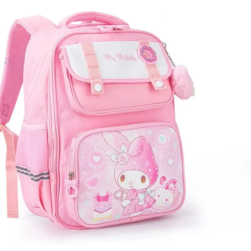 Sanrioed Kuromi Melodie Cinnamoroll Hello Kitty Kinderen Rugzak Schattige Schooltas Student Cartoon Grote Capaciteit Schoudertas Cadeau