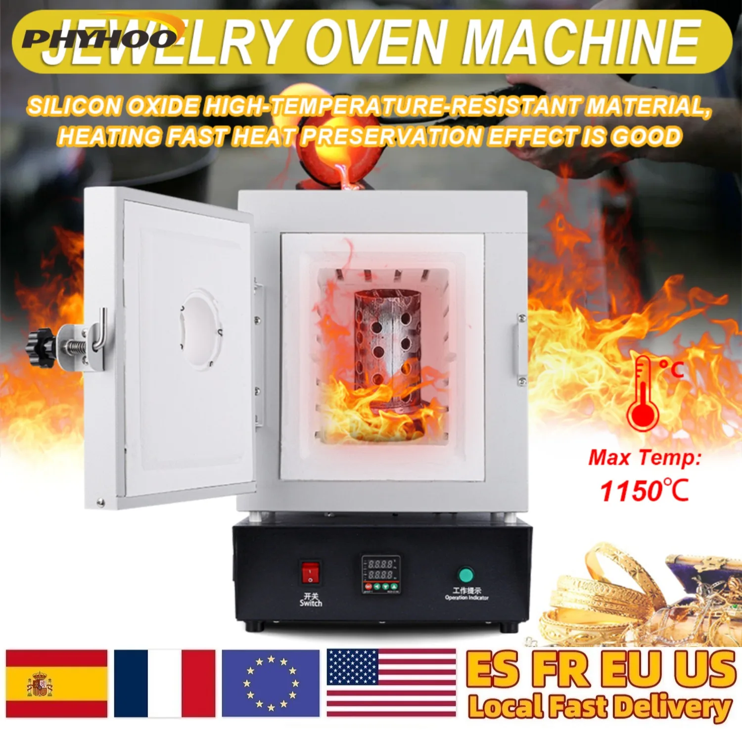 

Laboratory Industrial Constant Temperature Working Casting Furnace 1150℃ Gypsum Mold Enamel Furnace Electric Drying Oven