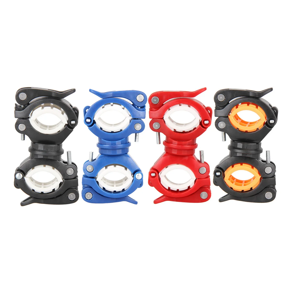 

Bicycle Light Mount 360° Rotating Flashlight Holder For 18-38Mm Handlebar Durable Abs Quick Release Skid Proof Torch