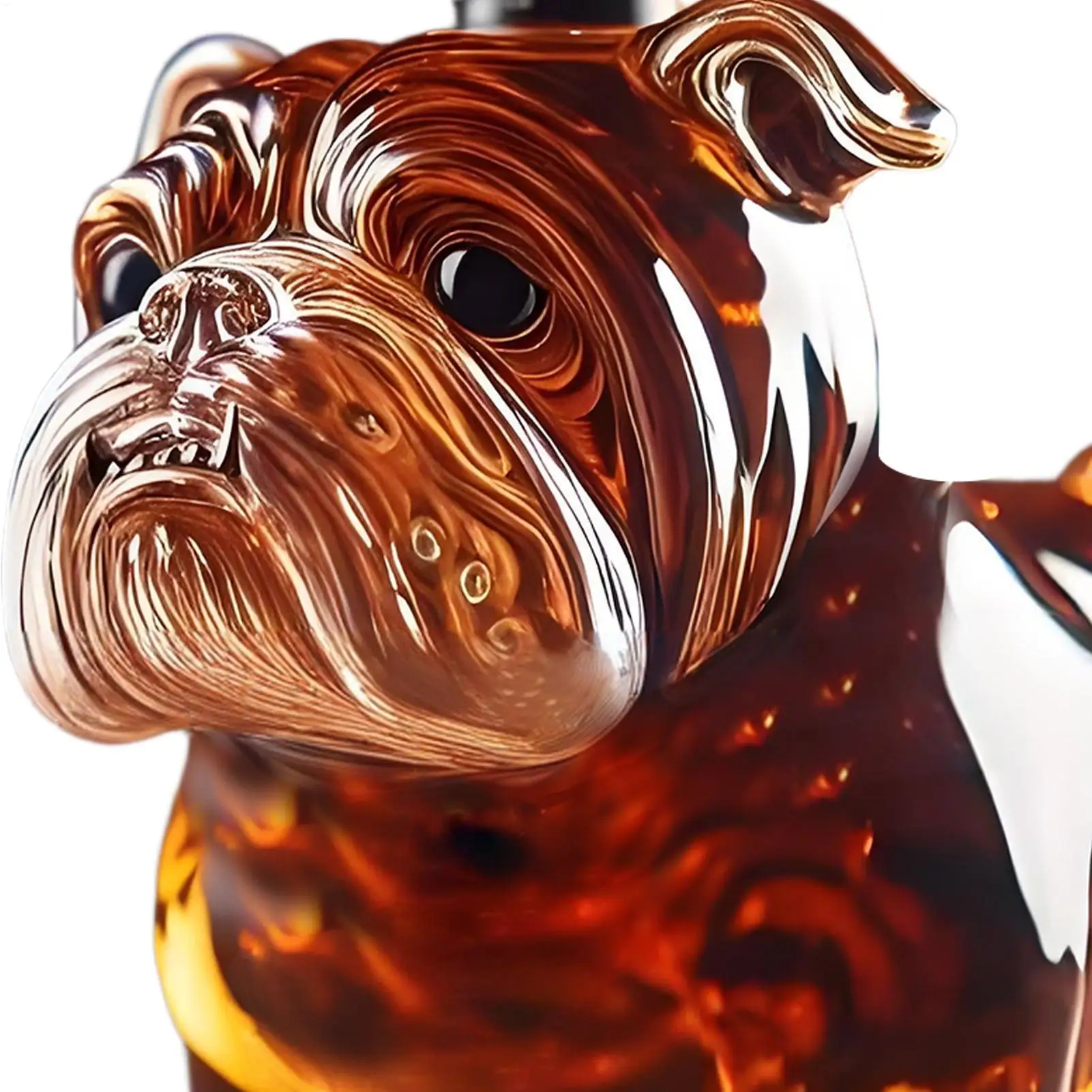 Hundeschnapf, Dekanter, Papa, Ehemann, Glas, Whiskey-Dekanterflasche, exquisite Bulldogge, Schnapsflasche, lustige Heimdekoration für Feiertage