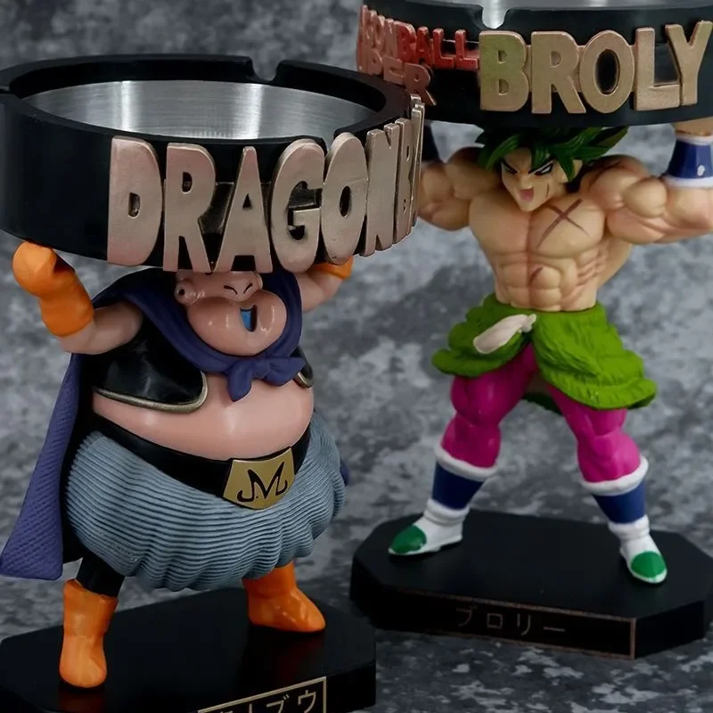 Dragon Ball Model Figurine Demon Man Buu Fat Buu And Brolli Ashtray Character Model Cartoon Car Ornament Ornament Doll Model