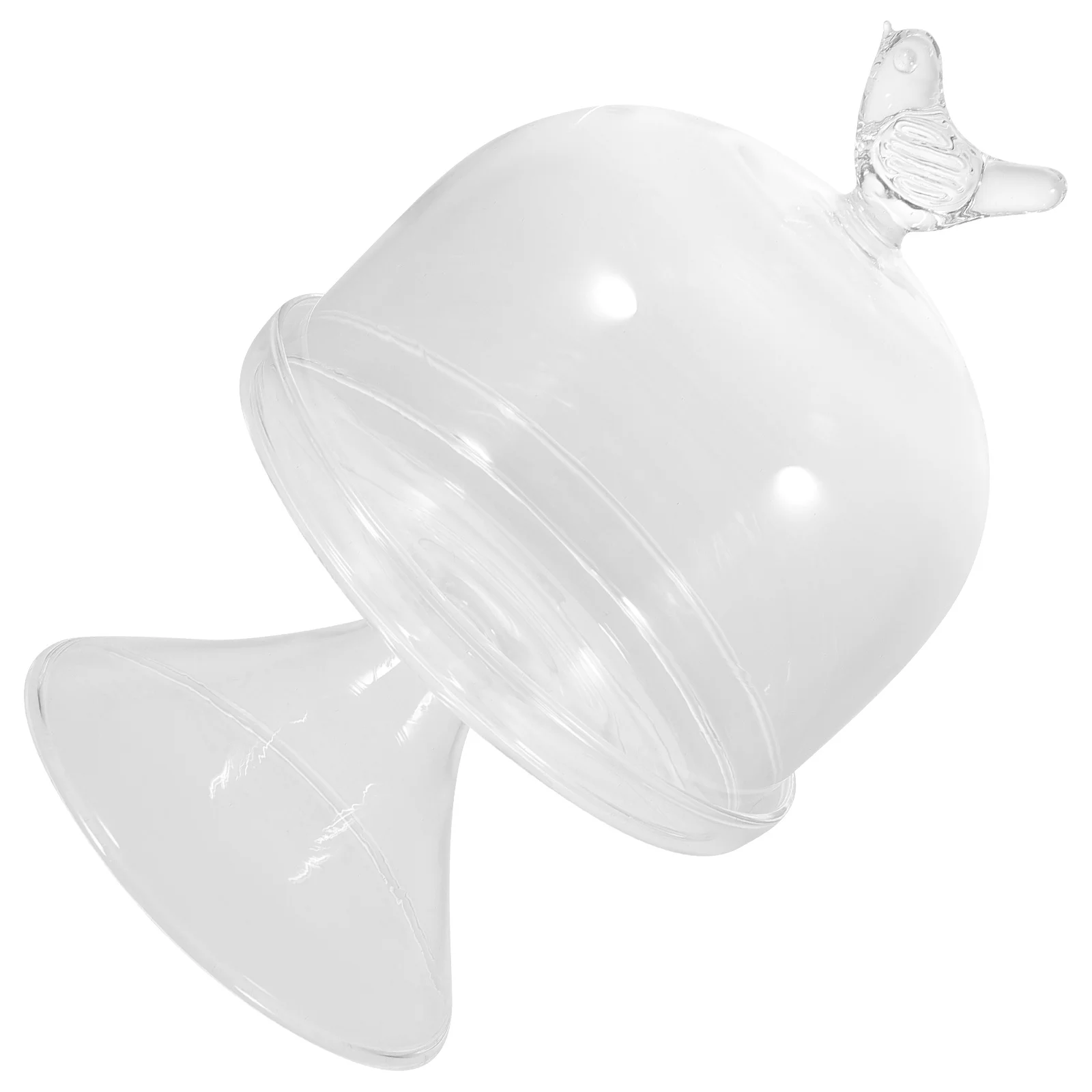 

Glass Cake Stand Dome Transparent Cover for Party Wedding Birthday Dessert Serving Tray Display Plate Cake Stand with Dome