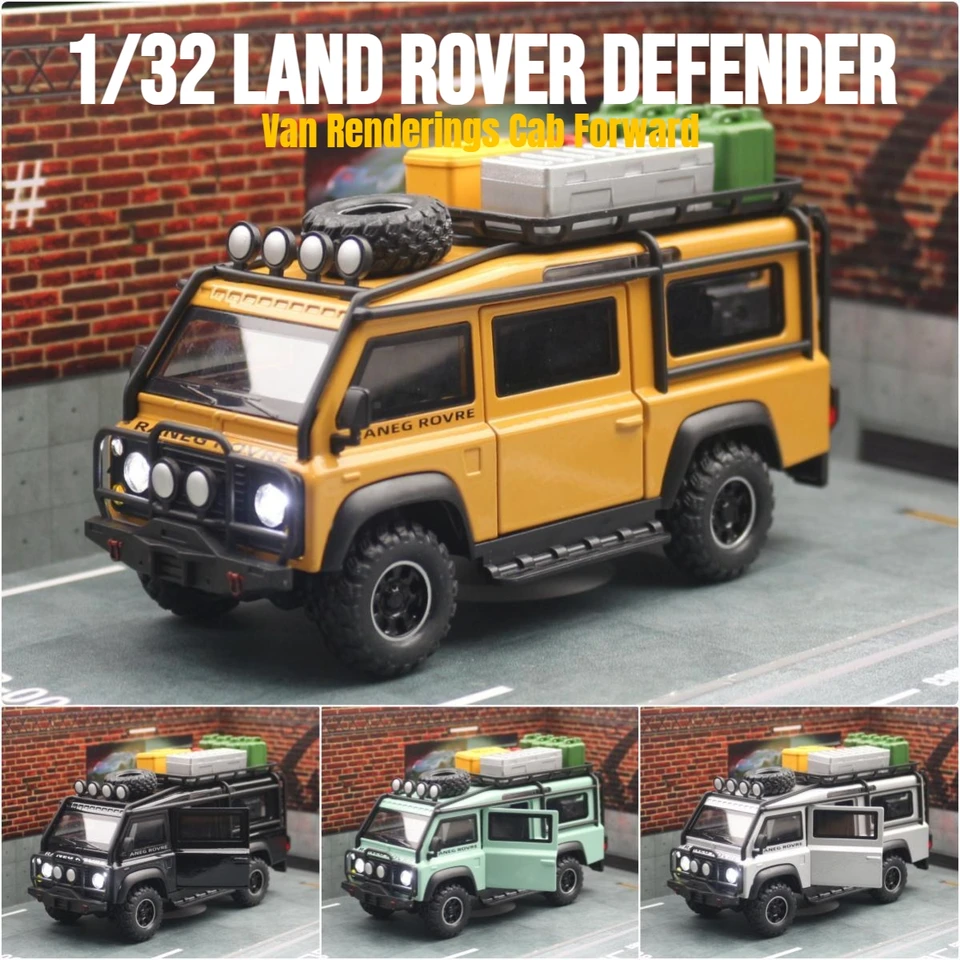 ランドローバーディフェンダー-おもちゃの車モデル,ミニチュア