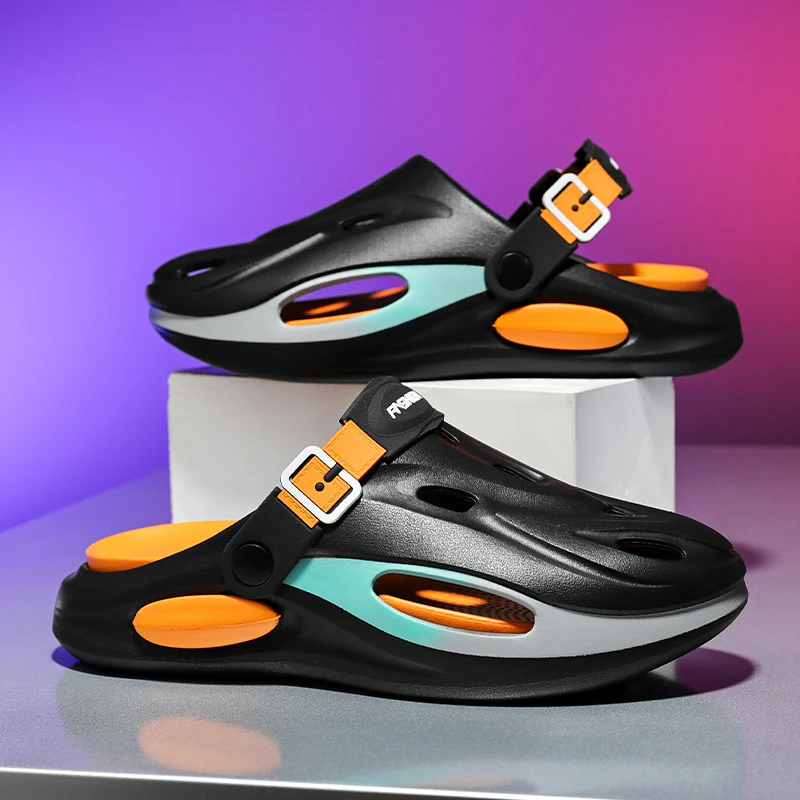 

Summer New Men's Outdoor Sandals Slippers Beach Comfortable Clogs Soft Slides Men Casual Shoes Garden Shoes Male Beach Slippers