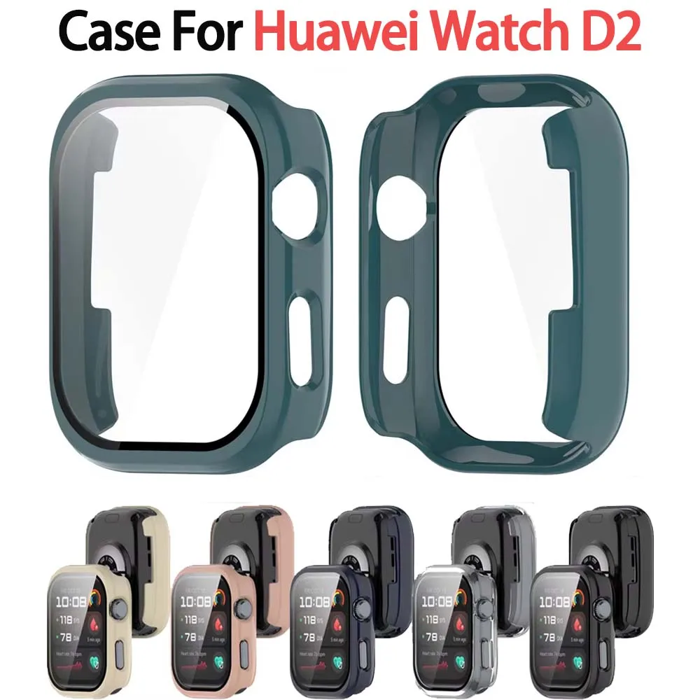 Protective Case for Huawei Watch D2 Smart Watch,Featuring a PC Shell And Integrated Tempered Glass Design,Resistant to Falls